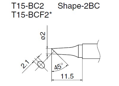 T15-BC2 soldering tip